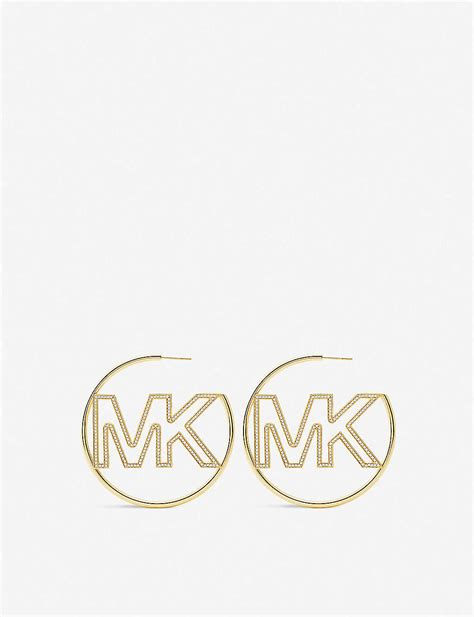 michael kors stud earrings sale|michael kors large hoop earrings.